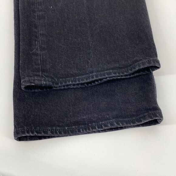 Levi's 501 Women's Denim Jeans Button Fly Straight Leg Black Size 42/30 - Picture 10 of 13